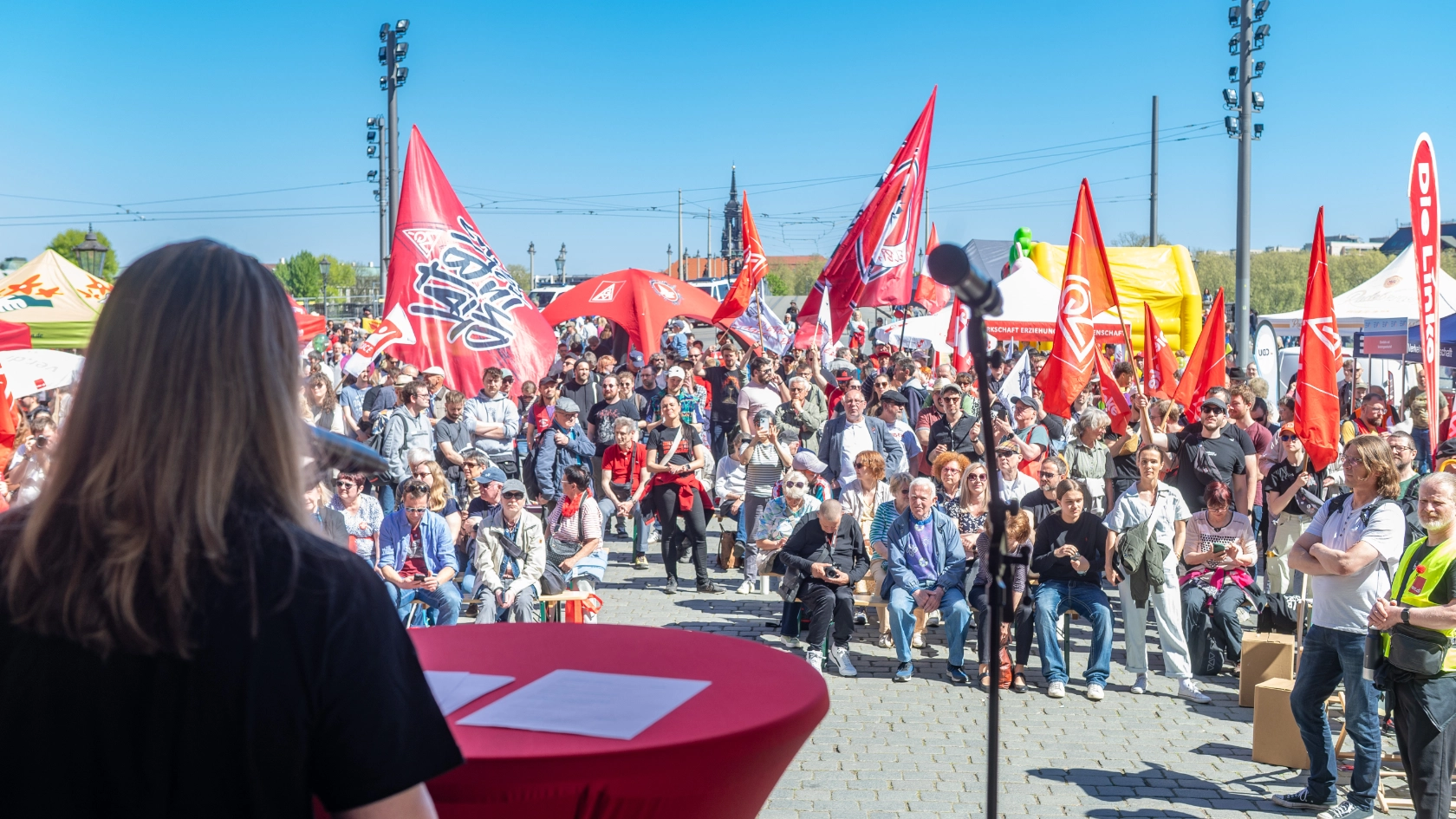 Kundgebung 1. Mai in Dresden