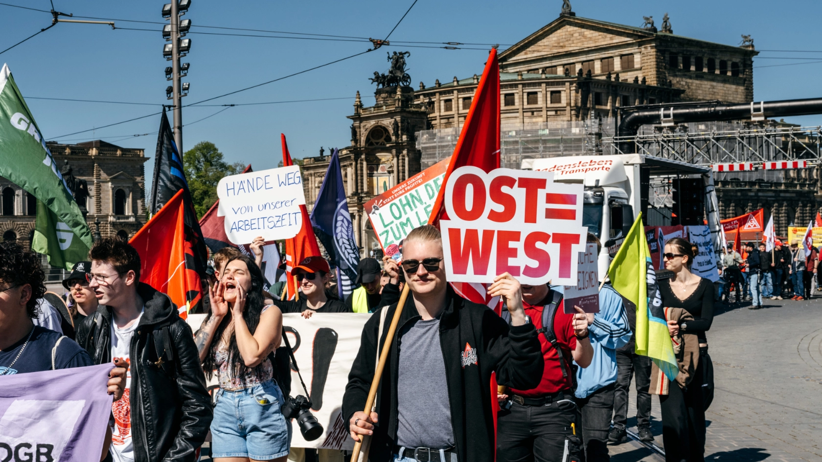 Demo 1 Mai in Dresden