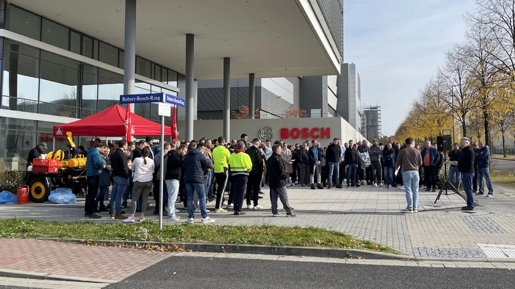 Dresden: Über 200 Beschäftigte protestieren gegen Tarifblockade von Bosch