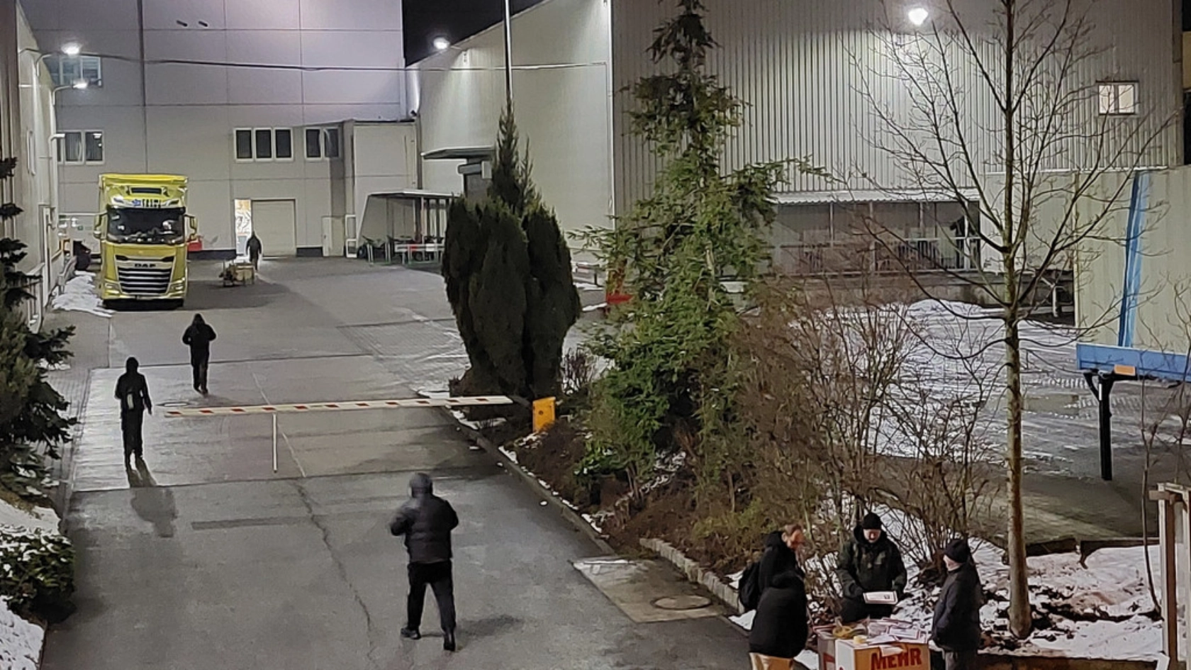 Aktion der Beschäftigten im Möbelwerk Heidenau am 28. Januar 2026 um 5 Uhr 