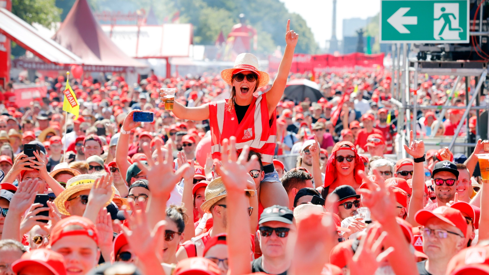 Berlin,29.06.2019 IG Metall Kundgebung "Fairwandel" am Brandenburger Tor