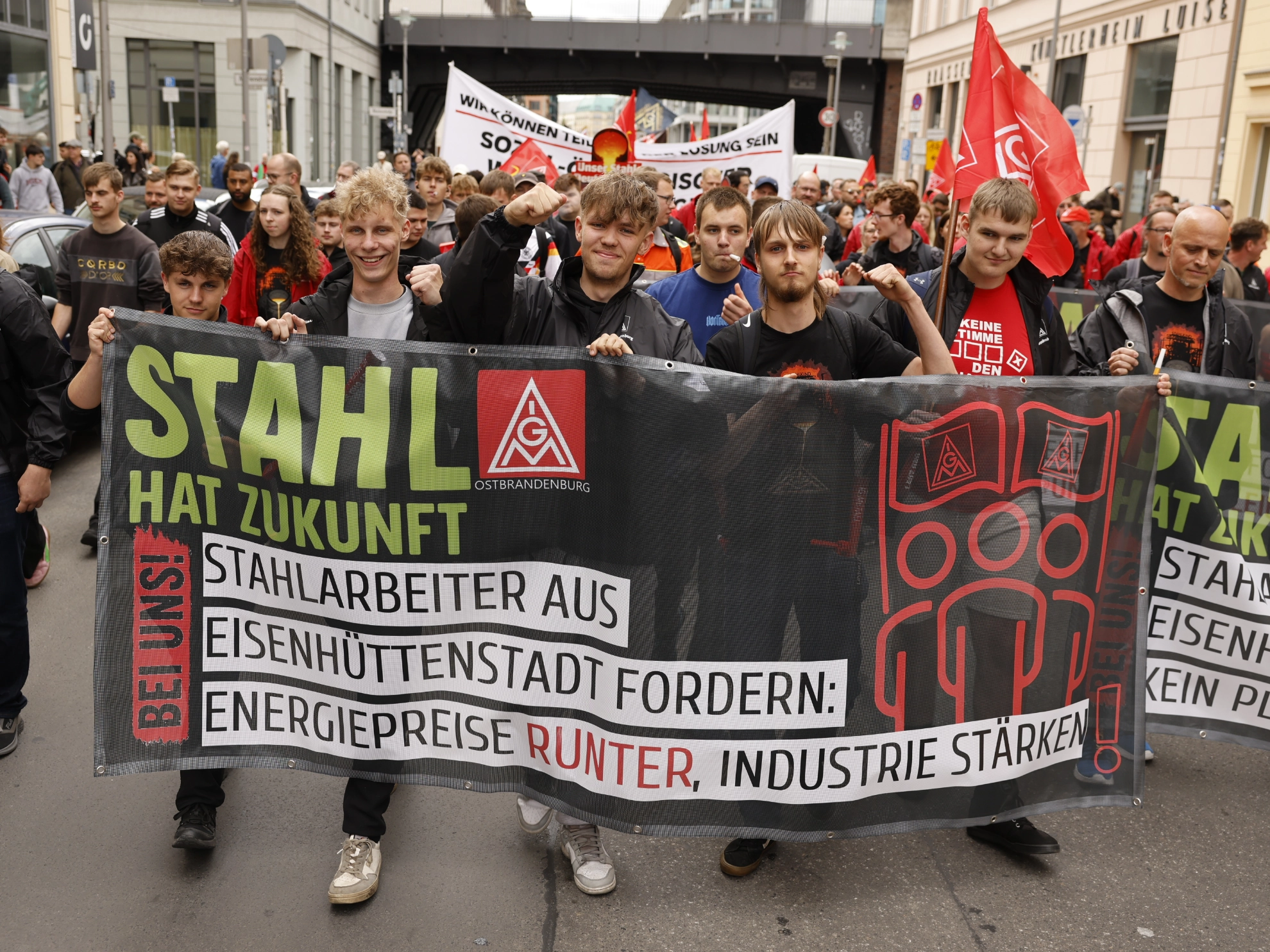 Demonstrationszug durch Berlin
