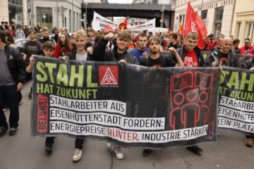 Stahl hat Zukunft - Demo in Berlin
