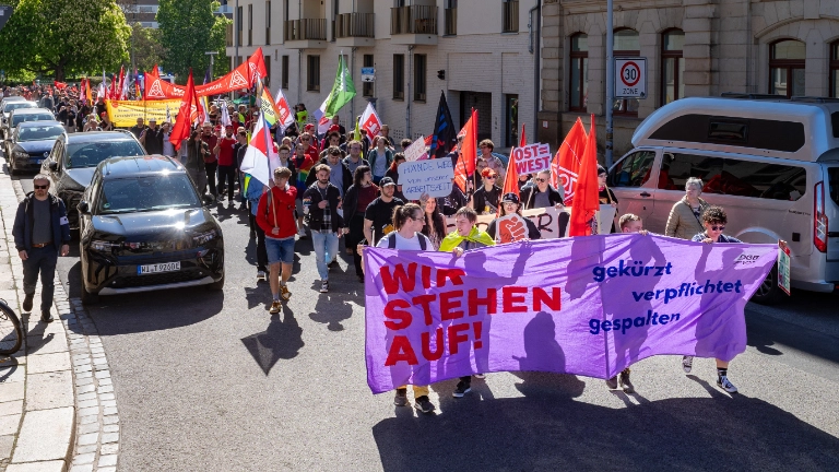 Demo 1. Mai in Dresden