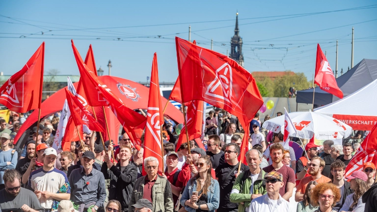 Demo 1. Mai in Dresden