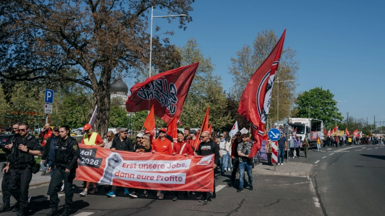 Demo 1 Mai in Dresden
