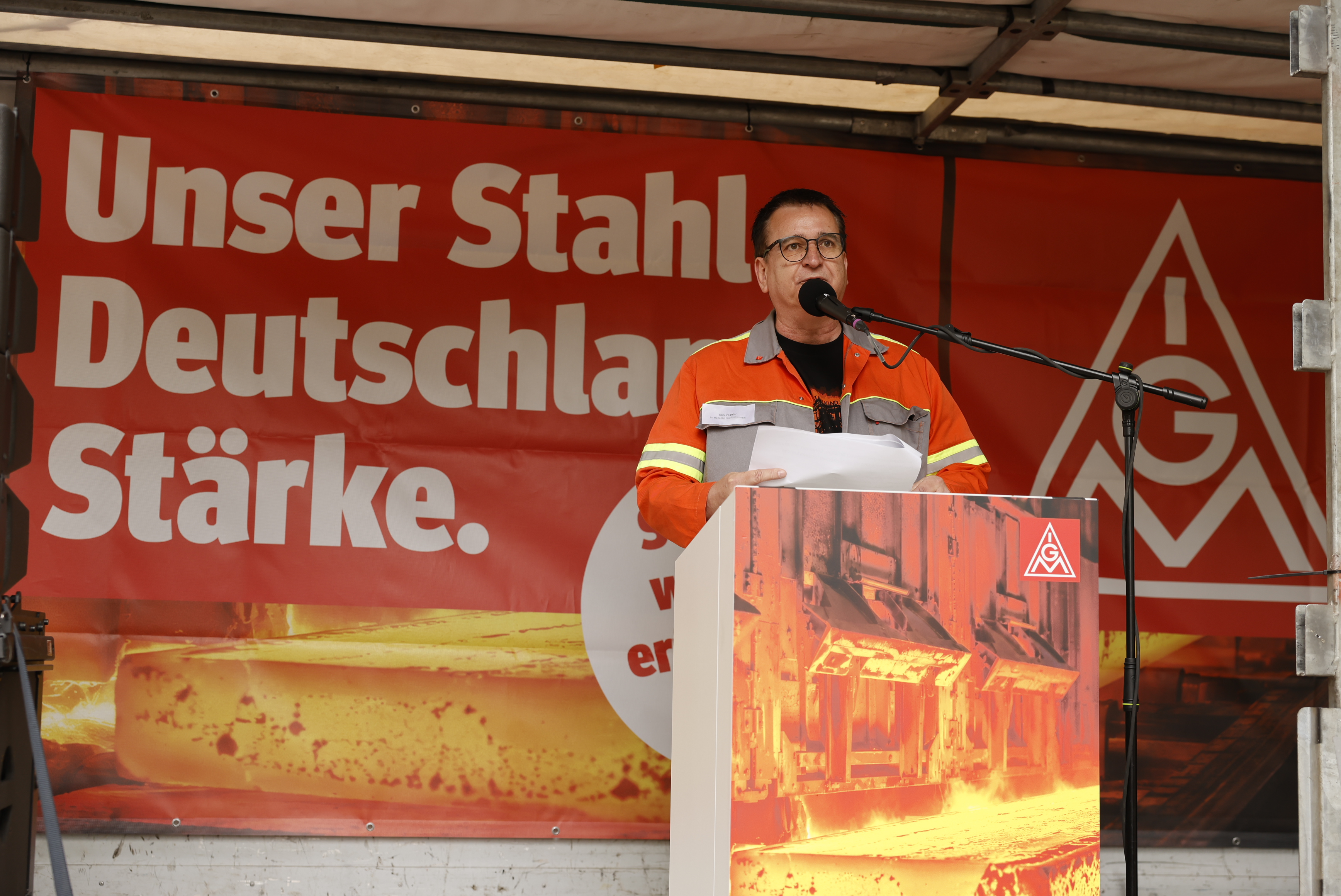 Dirk Vogeler, Betriebsratsvorsitzender bei ArcelorMittal in Eisenhüttenstadt